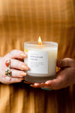 Geranium + Rose Frosted Candle