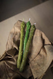 Asparagus Beeswax Taper Candle
