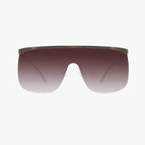 WILDER AMBER FADE Polarized Oversized Shield Sunglasses
