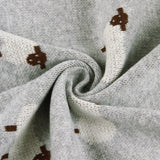 100% Luxury Cotton Receiving Swaddle Baby Blanket - Sheep
