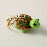 Hand-Crochet Turtle Keychain for a Peaceful Touch