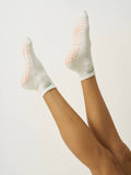 Cropped Crew Grip Sock - Fig