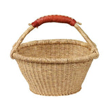 African Bolga Baskets : Natural Fruit Basket (G-156N)