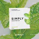 Sugar Free Spearmint Gum - Natural + Plastic-Free | 12 Pack