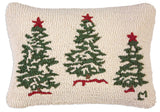 Trees on White Decorative Pillow