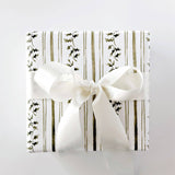 Holly stripe gift wrapping paper