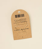 Texas State Wire Bookmark - Gold