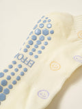 Smiley Face Ruffle Grip Sock