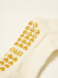 Bow Ruffle Grip Sock [Gold]