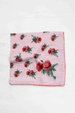 Vintage Rose Print Cotton Rayon Scarf