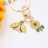 Little Ray of Sunshine: Handcrafted Knit Sunflower with Happy Charms
