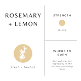Travel Tin Candles | Rosemary + Lemon (6 Oz)