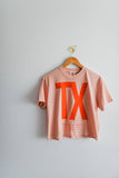 Tx | peachy boxy cropped tee