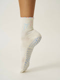 Ribbon Duo Petal Grip Sock, Pilates Socks