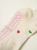 Mini Heart Petal Grip Sock