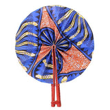 African Colorful Cloth Folding Fans