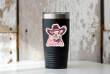Aye Chihuahua Sticker - small dog, cowboy, western, tiny