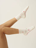 Mini Heart Petal Grip Sock