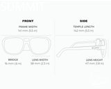 SUMMIT BRONZE Polarized Square Trendy Aviator Sunglasses