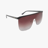 WILDER MIDNIGHT AMBER Polarized Oversized Shield Sunglasses
