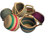 No Leather Mini Round Basket