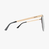 WILDER AMBER FADE Polarized Oversized Shield Sunglasses