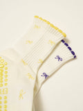 Mini Bow Petal Grip Sock [Butter]