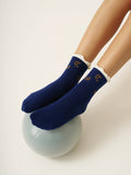 Croissant Ruffle Grip Sock