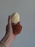 Pinecone Beeswax Candle