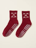 Ribbon Petal Grip Sock