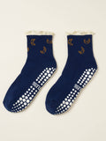 Croissant Ruffle Grip Sock