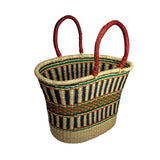 African Bolga Baskets : V-Shape Oval Basket