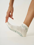 Cropped Crew Grip Sock - Garland