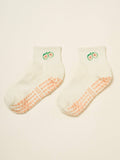Cropped Crew Grip Sock - Fig