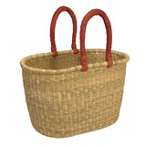African Bolga Baskets : Natural Large Oval (G-130)