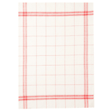 Coucke Red Checker Tea Towel (95% linen and 5% cotton)