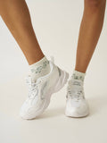 Cropped Crew Grip Sock - Garland