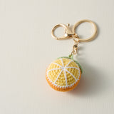 Hand-Crochet Lemon Keychain for a Zesty Twist