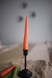 Carrot Beeswax Taper Candle