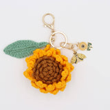 Little Ray of Sunshine: Handcrafted Knit Sunflower with Happy Charms