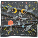 Sandhill Crane Bandana in Organic Cotton