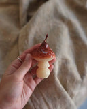 Handmade Beeswax Mushroom Candle