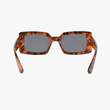 BREEZE AMBER SMOKE Polarized Rectangle Fashion Sunglasses