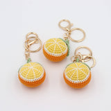 Hand-Crochet Lemon Keychain for a Zesty Twist