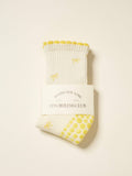 Mini Bow Petal Grip Sock [Butter]