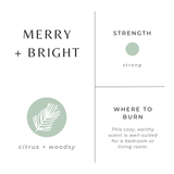 Travel Tin Candles | Merry + Bright (6 oz.)