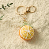Hand-Crochet Lemon Keychain for a Zesty Twist