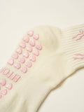 Bow Ruffle Grip Sock [Soft Pink]