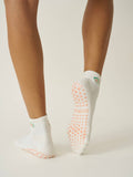 Cropped Crew Grip Sock - Fig