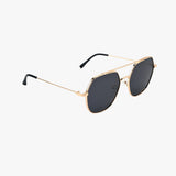 PALM GOLD Polarized Premium Metal Geometric Sunglasses